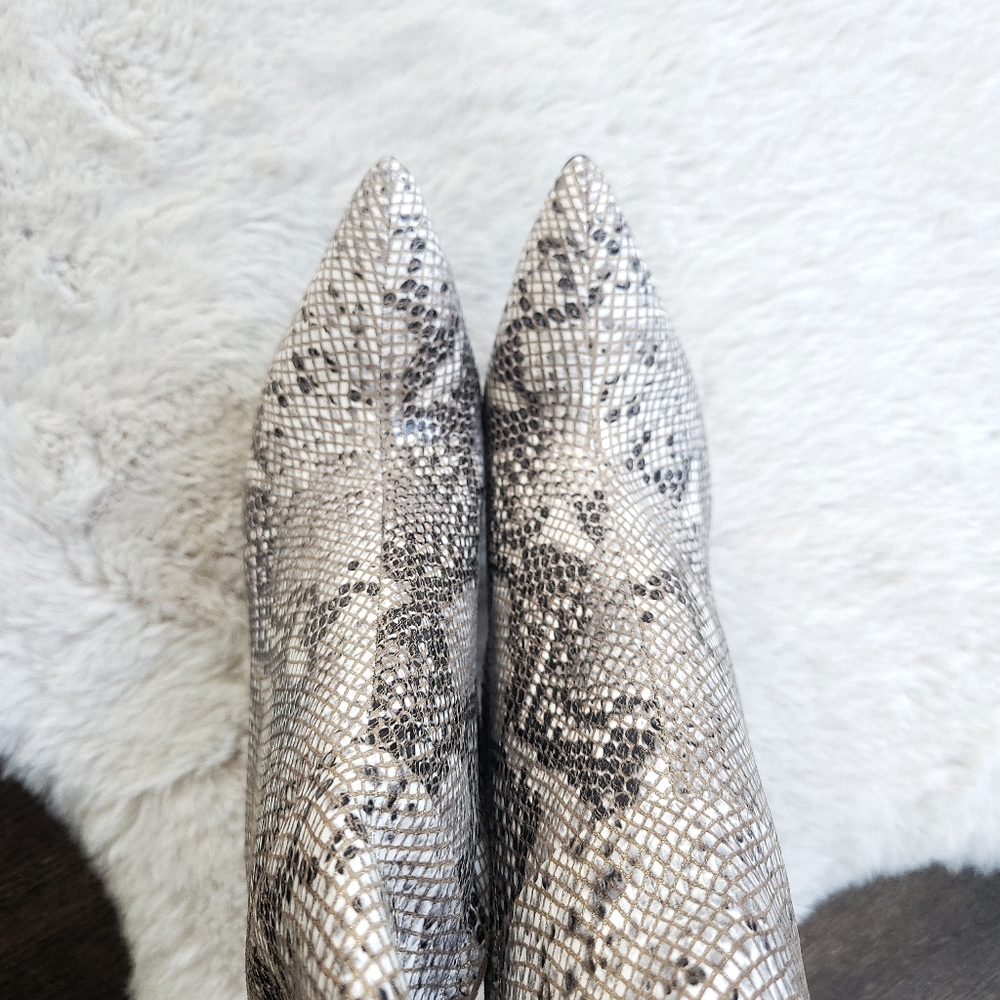House of CB Snake Print Over the Knee Boots - Picture 7 of 15
